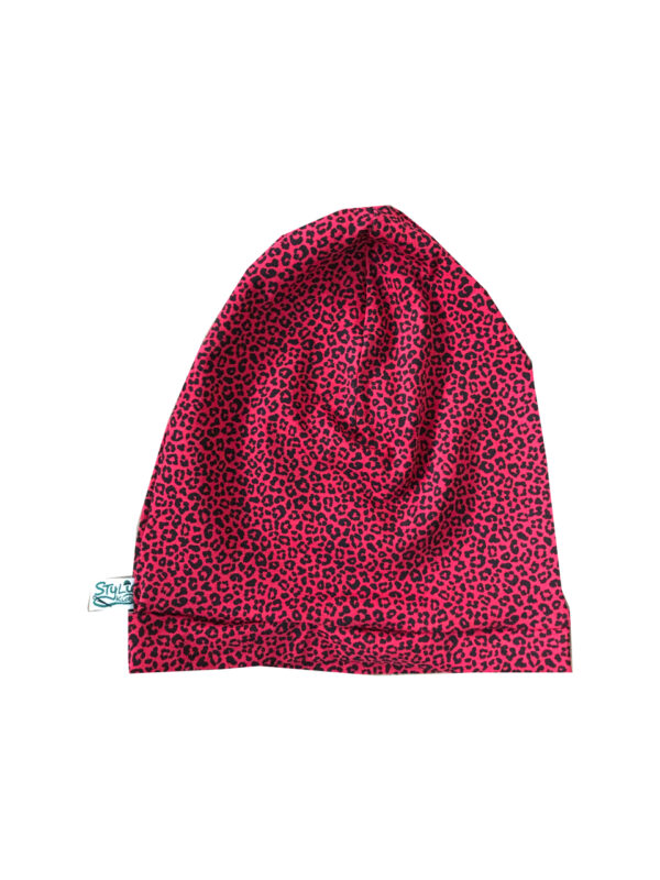 Beanie panter rood