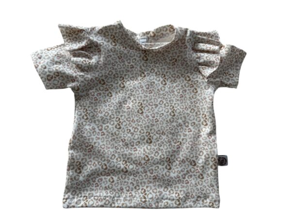 Ruffle shirt panter zand