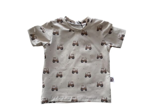 Shirt tractor beige bruin