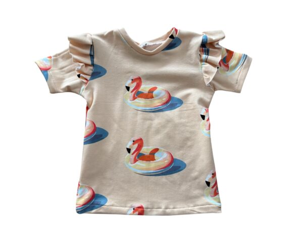 Ruffle shirt flamingo