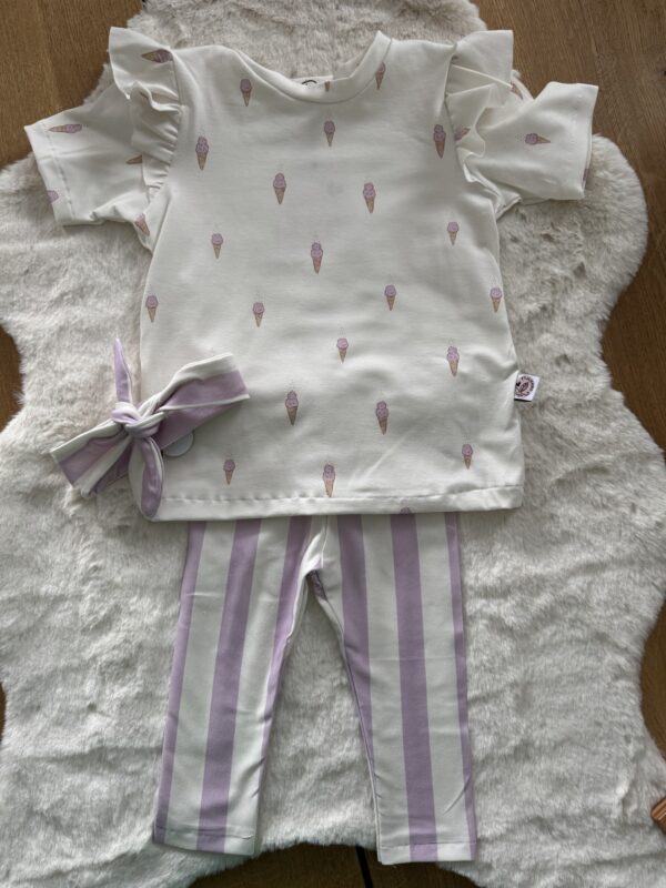 Legging streep lila - Afbeelding 2