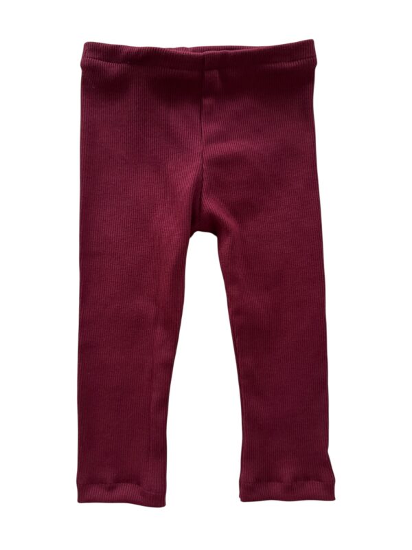 Legging rib bordeaux