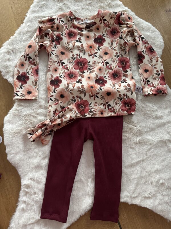 Legging rib bordeaux - Afbeelding 3